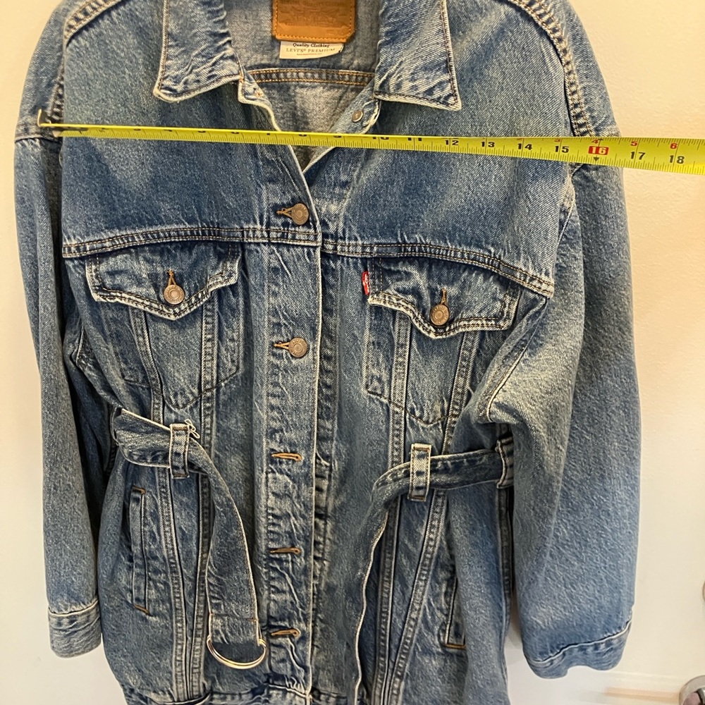 Levi's Dark Blue Denim Jacket  Xsmall - Picture 6 of 12